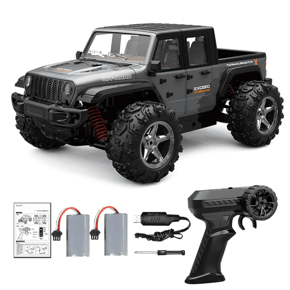 1:20 Scale High-Speed Off-Road RC Truck, 2.4G 4WD 35 KM/H Remote Control Car with Simulation Pickup Body, Full Proportional Control for Teens and Adults