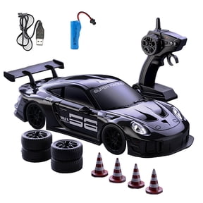 1:20 Scale Mini RC Drift Car, 2.4G 4WD High-Speed Drift Racing Car with Gear Shift Model, Dual Tire Set & LED Lights for Hobbyist