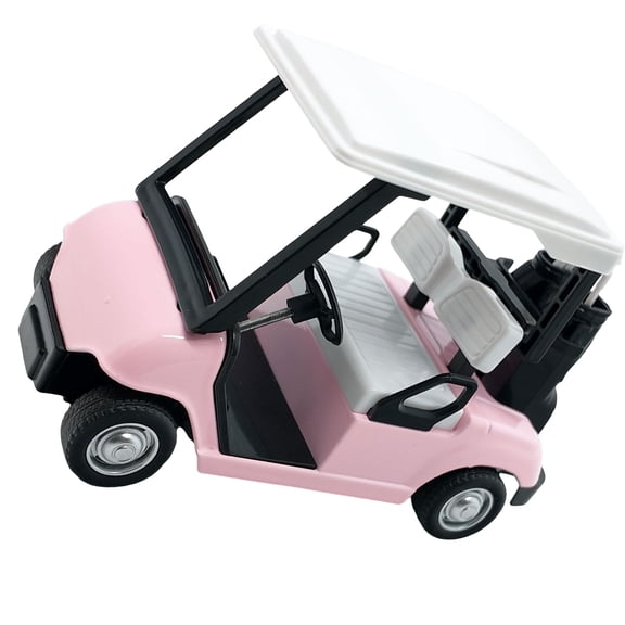 1:20 Scale Miniature Metal Golfs Cart Replicas Model with Clubs Cake Toppers Decorative Ornament For Home Office Display