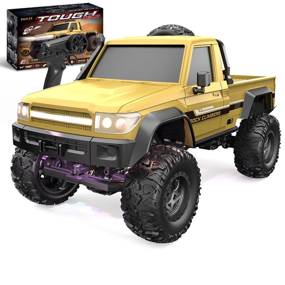 1/20 Scale Off-Road RC Car, 2.4GHz 4WD Full Proportional Remote Control Vehicle with LED Lights & Dual Battery for Adults