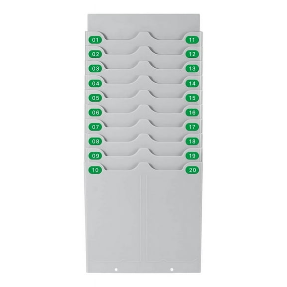 1 * 20 Slots Rack Card-Gray