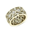 thumbnail image 1 of 1.20 T.C.W Round Shape Natural Diamond Latest Design Wedding Band for Ladies Solid 14K Yellow Gold Size 8, 1 of 7