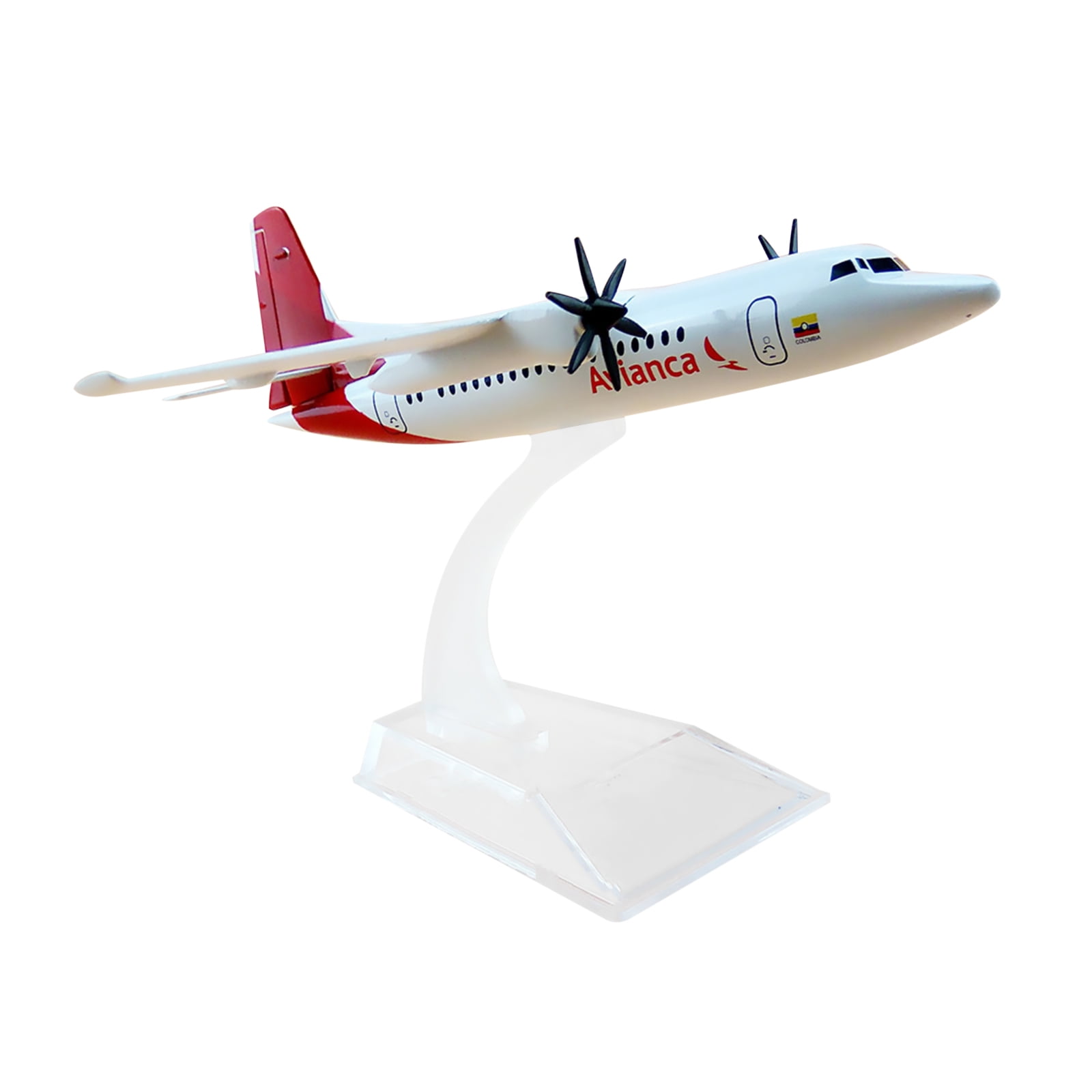 1:200 Air White Colombia Avianca FOK F50 Airlines Plane Model Alloy Metal Diecast Model,Plane Souvenir Static Display TAPDRA Spare Part