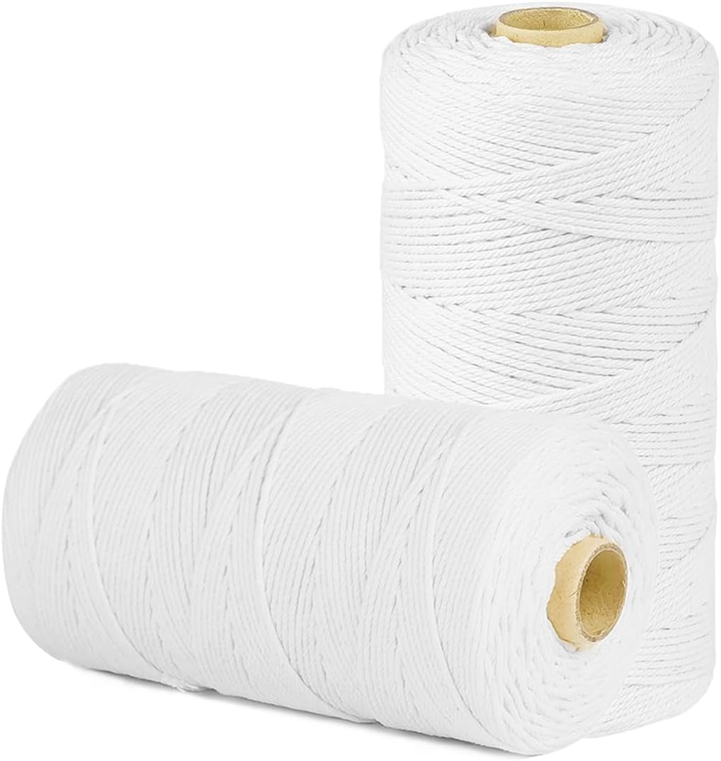 1,200 Feet 2mm Cotton Butcher Twine String Soft Food Safe for Cooking ...