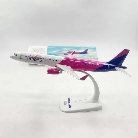 1/200 Scale WIZZ AIR A321 Airplane Model for Adult A320 NEO Wizz Air Airlines Resin Base Static Display Airliner Aircraft Planes Model