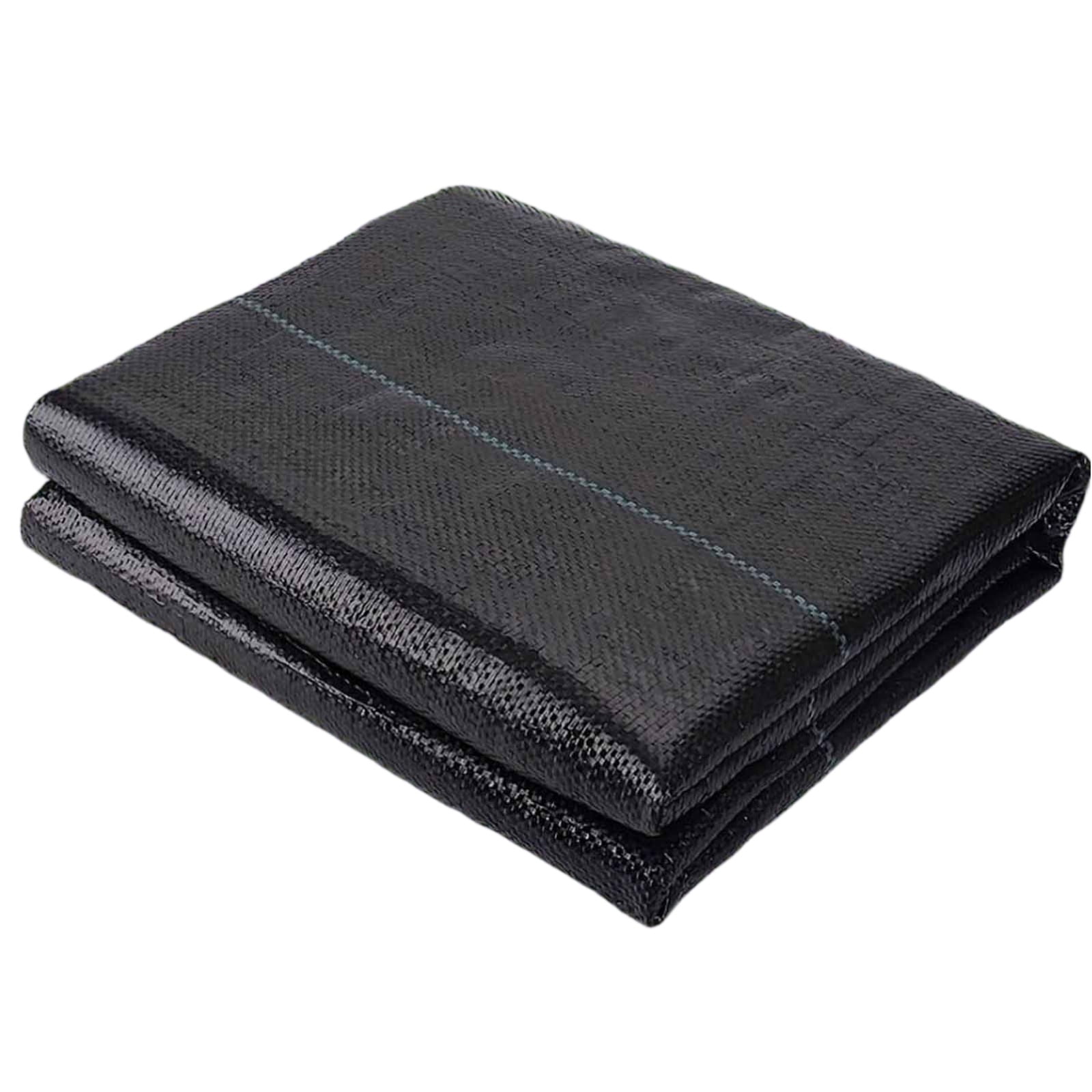 1*20M Garden Weed Barrier Landscape Fabric,Weed Block Fabric Heavy Duty, Woven Mulch for Landscaping Ground Cover Weed Control Fabric, Black Garden Bed Liner