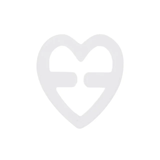 120Pcs Bra Buckle Shoulder Strap Nonslip Lingerie Transparent Plastic