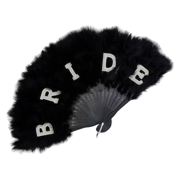 1. 21 Feathered Foldable Bridal Fan for Wedding Ceremony, Portable Cooling Accessory & Photo Shoots Decoration
