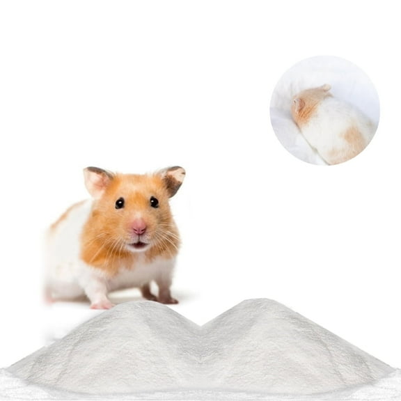 QZS 1.21lb Chinchillas Bathing Sand,Portable Desert Bath Sand for Hamster,White Chinchillas Bathing Sand for Indoor and Outdoor
