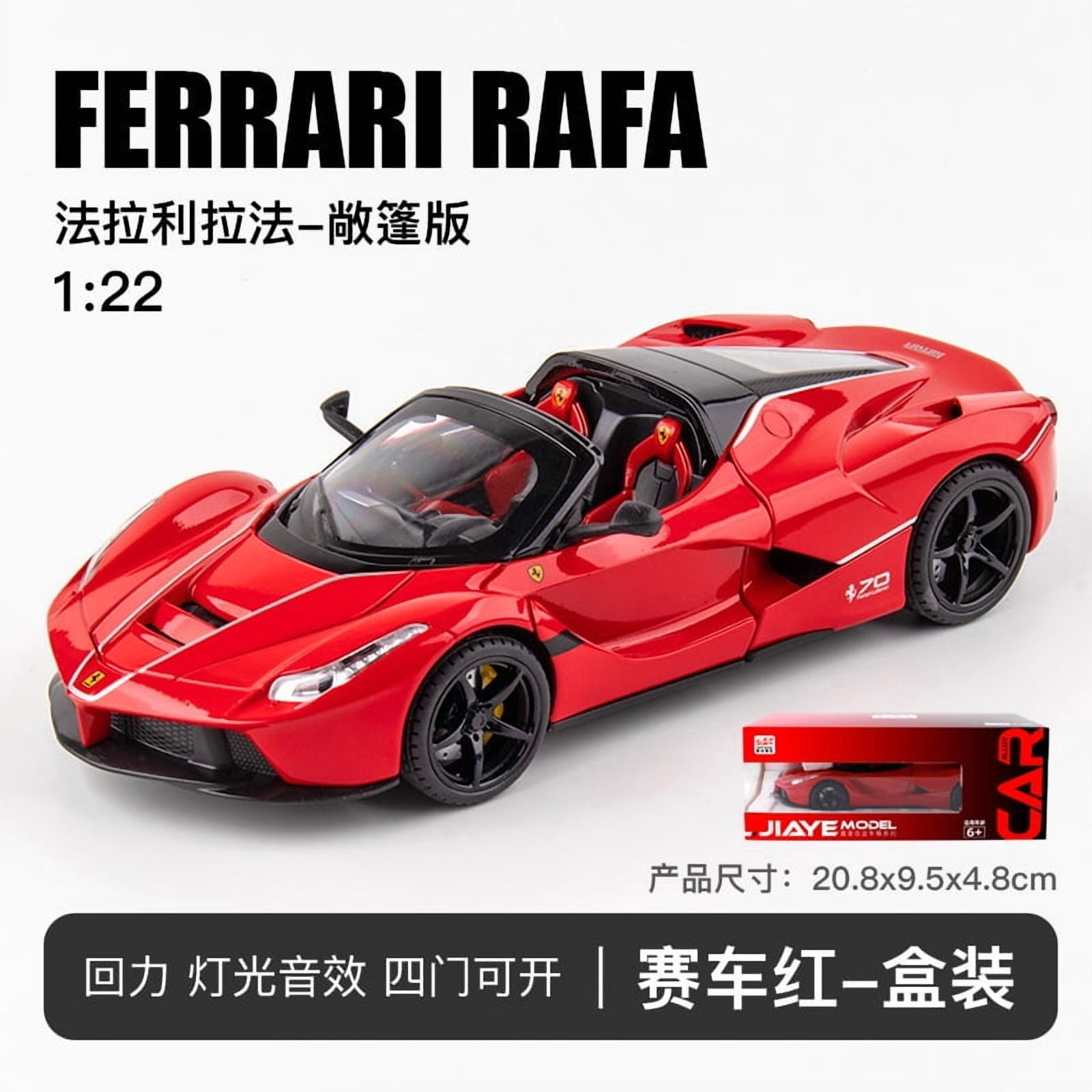 1:22 Ferrari Laferrari convertible Alloy Racing Car Model Diecast Metal ...