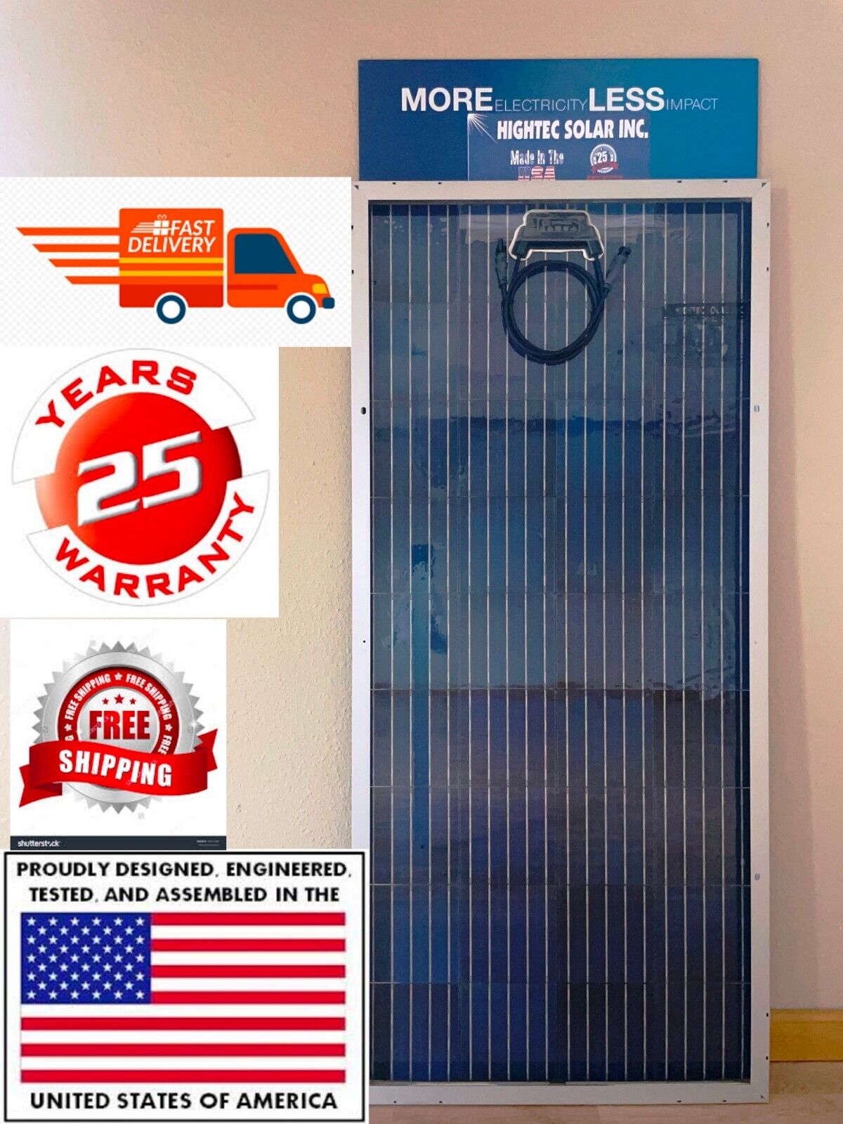 1 ~  220W~286W 30% BSTC*BIFACIAL SOLAR PANEL  AMERICAN MADE SUPER PANEL  RV boat