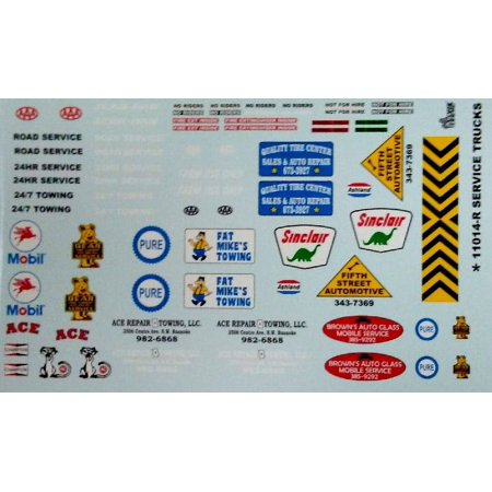 1/24-1/25 Service Truck Logos