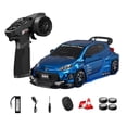 thumbnail image 1 of 1:24 4WD RC Drift Car for Adults, D24 High Speed Remote Control Racing Car with Gyro, LED Lights, Dual Tire Modes, Full Proportional Steering RTR- ( Q1 Metallic Blue / D24-04 ), 1 of 8