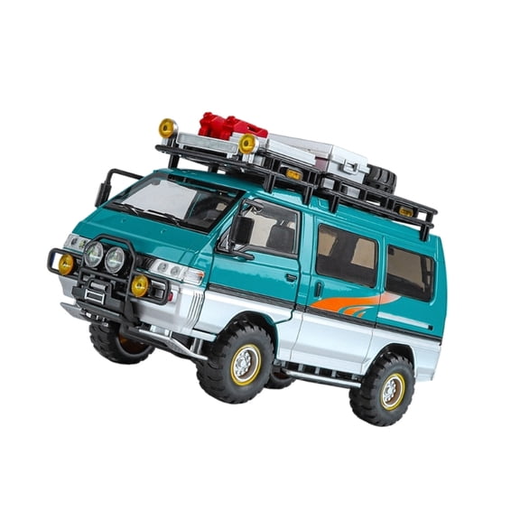 1:24 Alloy Minivan Model Car With Realistic 6 Opening Door Shock Absorption And Sound Light Effects For Kids Collectors