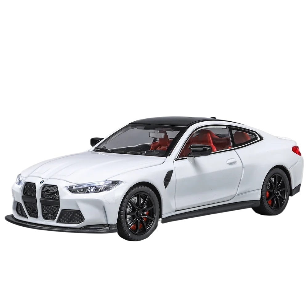 1:24 BMW M4 Diecast Alloy Metal Toy Car Miniature Vehicle Model Sound ...