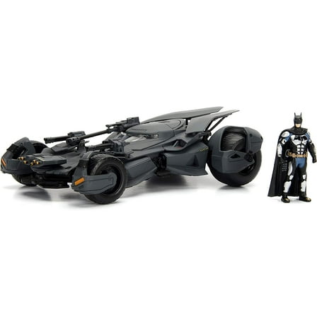 Jada Toys DC Comics 1:24 Justice League Batmobile Die-Cast Car & 2.75" Batman Figure