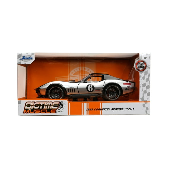 1:24 Big Time Muscle '69 Chevy Corvette Stingray(Selections May Vary)