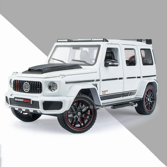 1:24 G800 SUV Car Models Doors Alloy Diecast W140 320SEL Model Opened Pull Back Sound Light Shock Absorption Toys Gifts for Kids