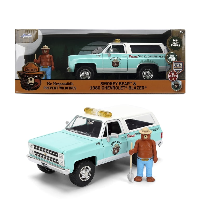 Smokey Bear 1980 Chevy Blazer Die-Cast Car by Jada Toys – Smokey