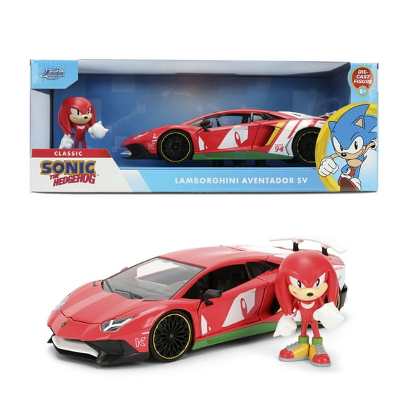 Jada Toys Knuckles Lamborghini Aventador SV Die-Cast Vehicle & Figure