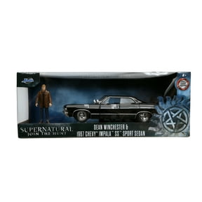 1:24 Hollywood Rides Chevy Impala With Supernatural Dean Winchester Figure