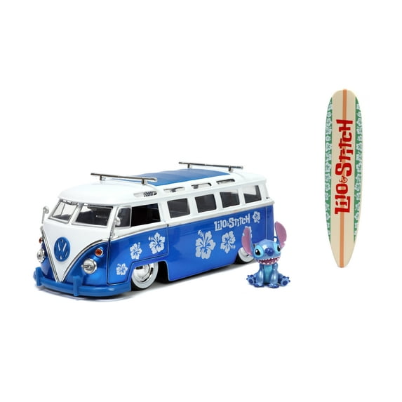 1:24 Hollywood Rides -Disney Lilo & Stitch Figure with VW Bus