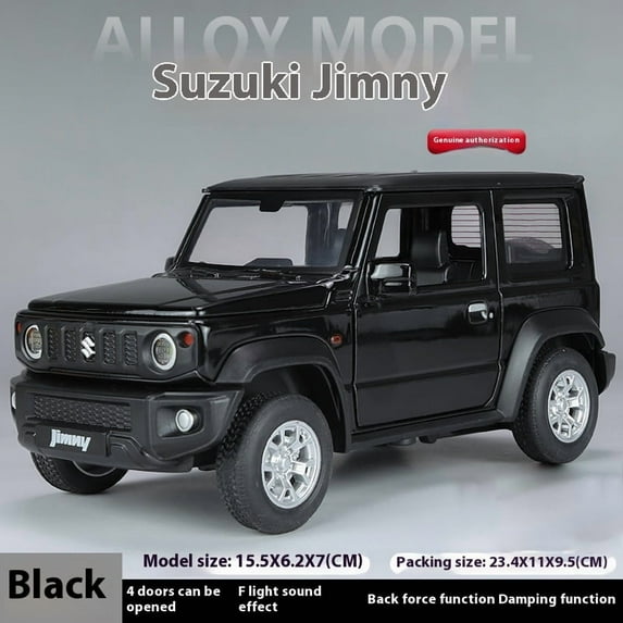 1:24 Jimny Off Road SUV Alloy Metal Diecast Model Vehicle Sound & Light Collection Display Hobby Decoration Gifts For Boy