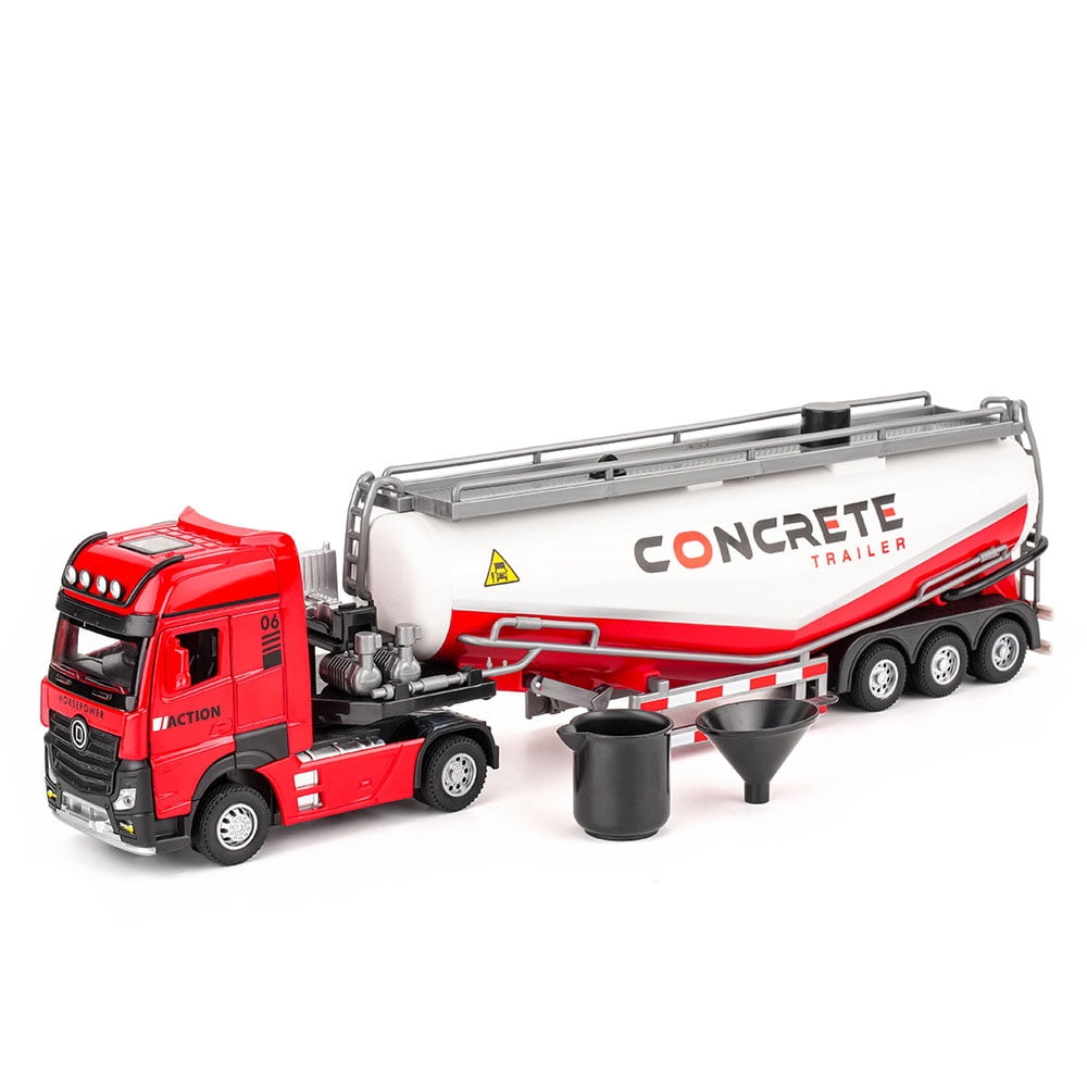 Toy Mud Rig 1:24 Model Toy Tractor Mud Pump Trucks Metal Diecast Sound Light Sound ...