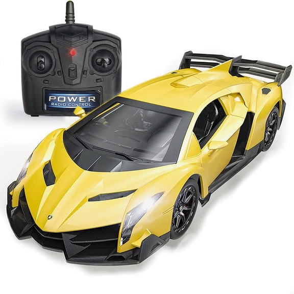 1/24 Officially Licensed RC Lamborghini Veneno Sport Racing Car with 2.4GHz Remote Control - Red