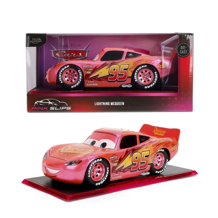 Jada Disney Pixar Cars 1:24 Pink Slips Lightning McQueen Die-cast Car, Model Vehicles(Pink)