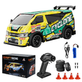thumbnail image 1 of Gearvibe RC Drift Car JDM 1:24 Scale LED Lights Drift Tire Kit USB Rechargeable Battery, 1 of 7