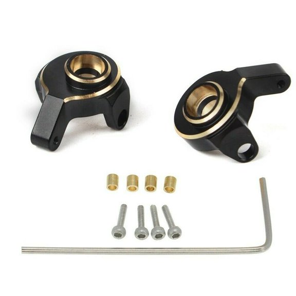1/24 RC Front Brass Steering Knuckle Car Upgrade Part Set for Axial SCX24 RC TAPDRA Spare Part