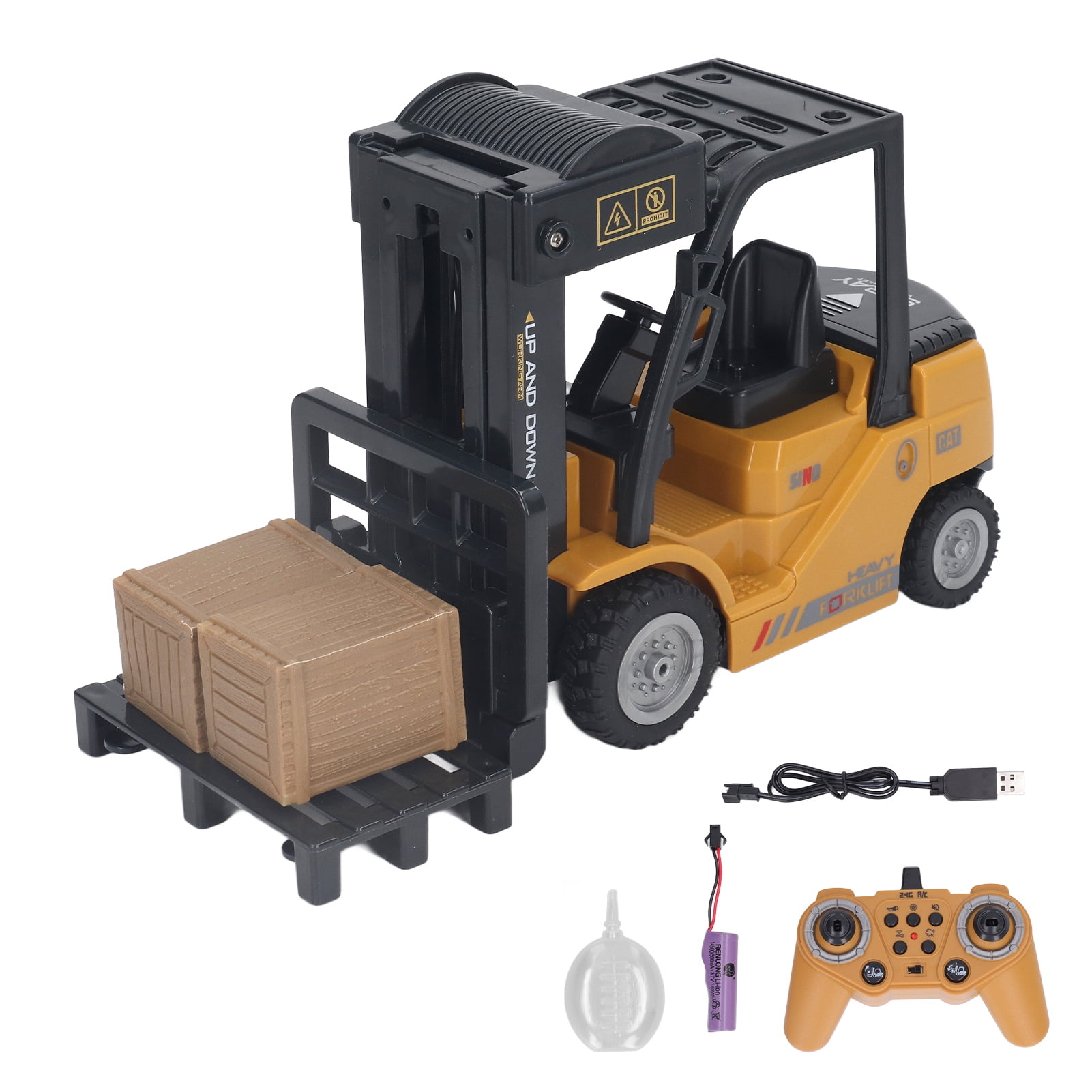 124 Remote Control Forklift Professional Full Functional Sound And Light Alloy Forklift