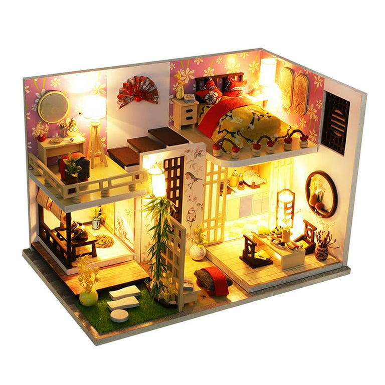 Miniature Micro 288th Dollshouse Chateau KIT for a 1:24th Scale Home DIY  Make Your Own Tiny House With Stand 
