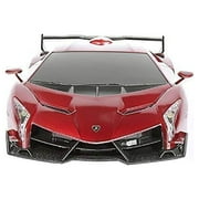 1/24 Scale Lamborghini Veneno Car Radio Remote Control Sport Racing Car RC,Red