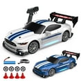thumbnail image 1 of 1:24 Scale RC Drift Car 4WD 2.4GHz 30KM/H High Speed Racing Sport Toy Car with LED Lights, Racing and Drift Wheels(White), 1 of 7