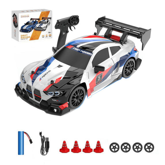 1:24 Scale RC Drift Car, 4WD 2.4GHz High Speed Electric Racing Vehicle ...
