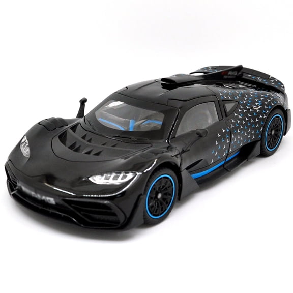 1: 24 Suitable for Mercedes AMG ONE Super Racing Alloy Die Casting Car Model Sound and Light Collectibles Boy Birthday Gift Metal