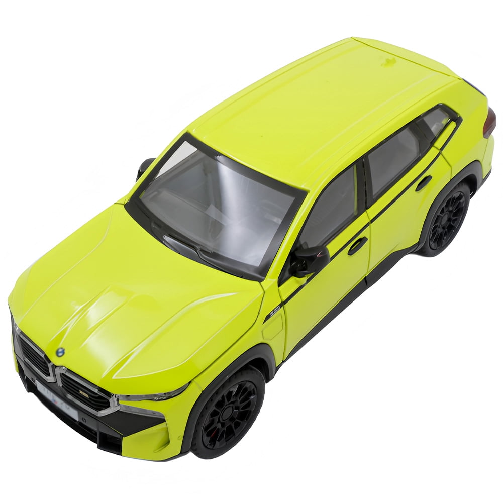 1:24 scale BMW XM alloy die-cast car model with opening doors, lights, sound and spring-back function. Boys' toy car, children's birthday gift.