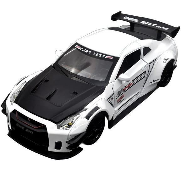 1:24 scale Nissan GTR God of War alloy die-cast car model toy car for boys, suitable as a birthday gift for children and for collectors.