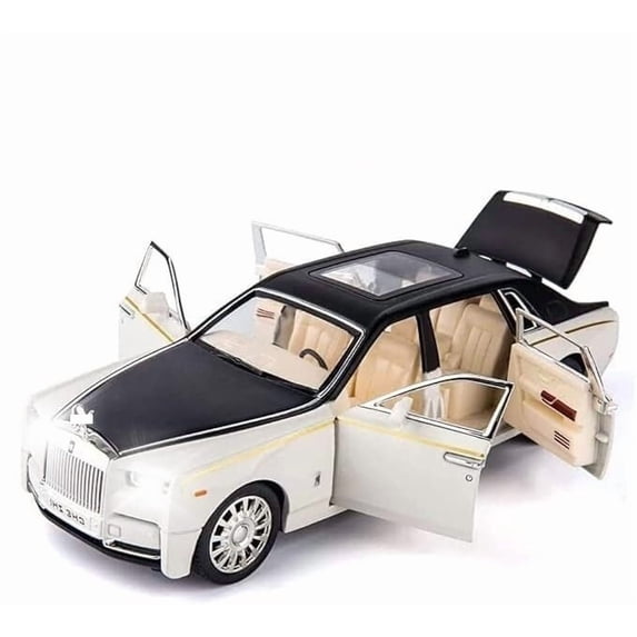 1/24 scale car model, zinc alloy pull-back toy car with light and sound ...