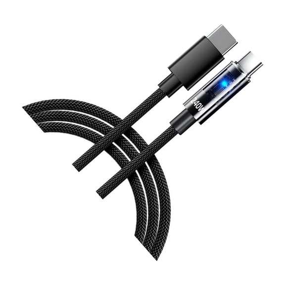 1. 240W USB C Fast Charging Cable Nylon Braided Port with Chip for Laptops Phones Tablets