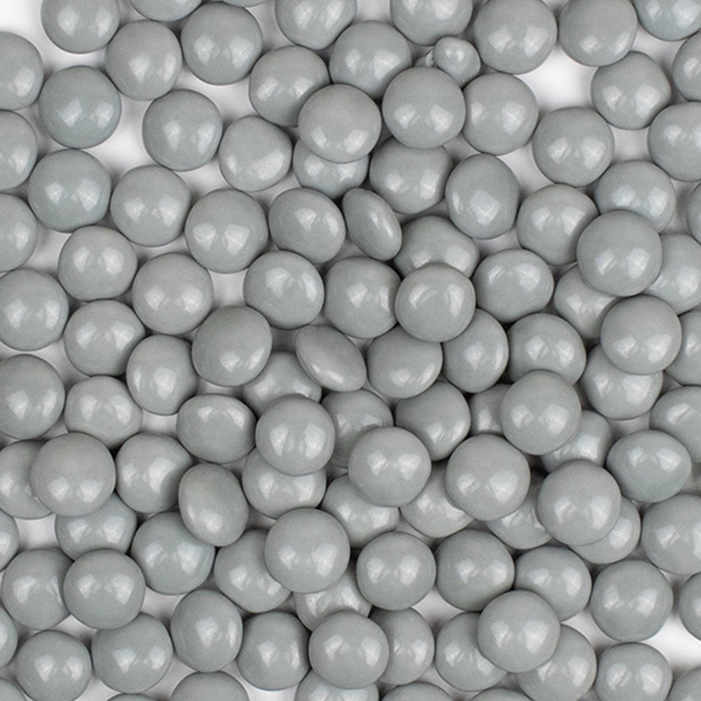 1,060 ct Silver Bulk Chocolate Coated Gems For Parties, Gifting, Baking And Candy Buffets (2.5lb)