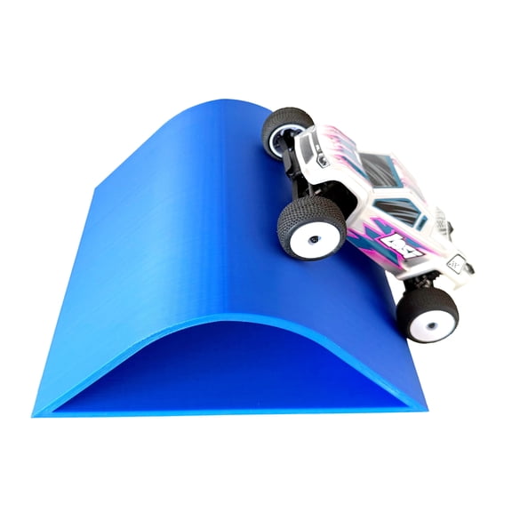 1/24th Monster Truck Jump / Roll Over Ramp C - Catch Big Air! - Includes Anti Slip Rubber Feet - Works w/Micro RC's as well - Losi Micro Truggy Buggy