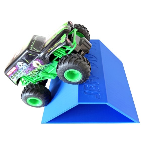 1/24th Monster Truck Jump / Roll Over Ramp F - Catch Big Air! - Blue  - Includes Anti Slip Rubber Feet - Works w/Micro RC's as well - Losi Micro Truggy Buggy
