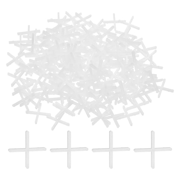 Uxcell 1.5/25"1.5mm Cross Tile Spacers,300 Pcs Suit 1.5 mm Plastic Floor Wall Hexagonal Tile Spacers for Floor Wall Spacing Paving Tiling Installation Leveling Laying, White