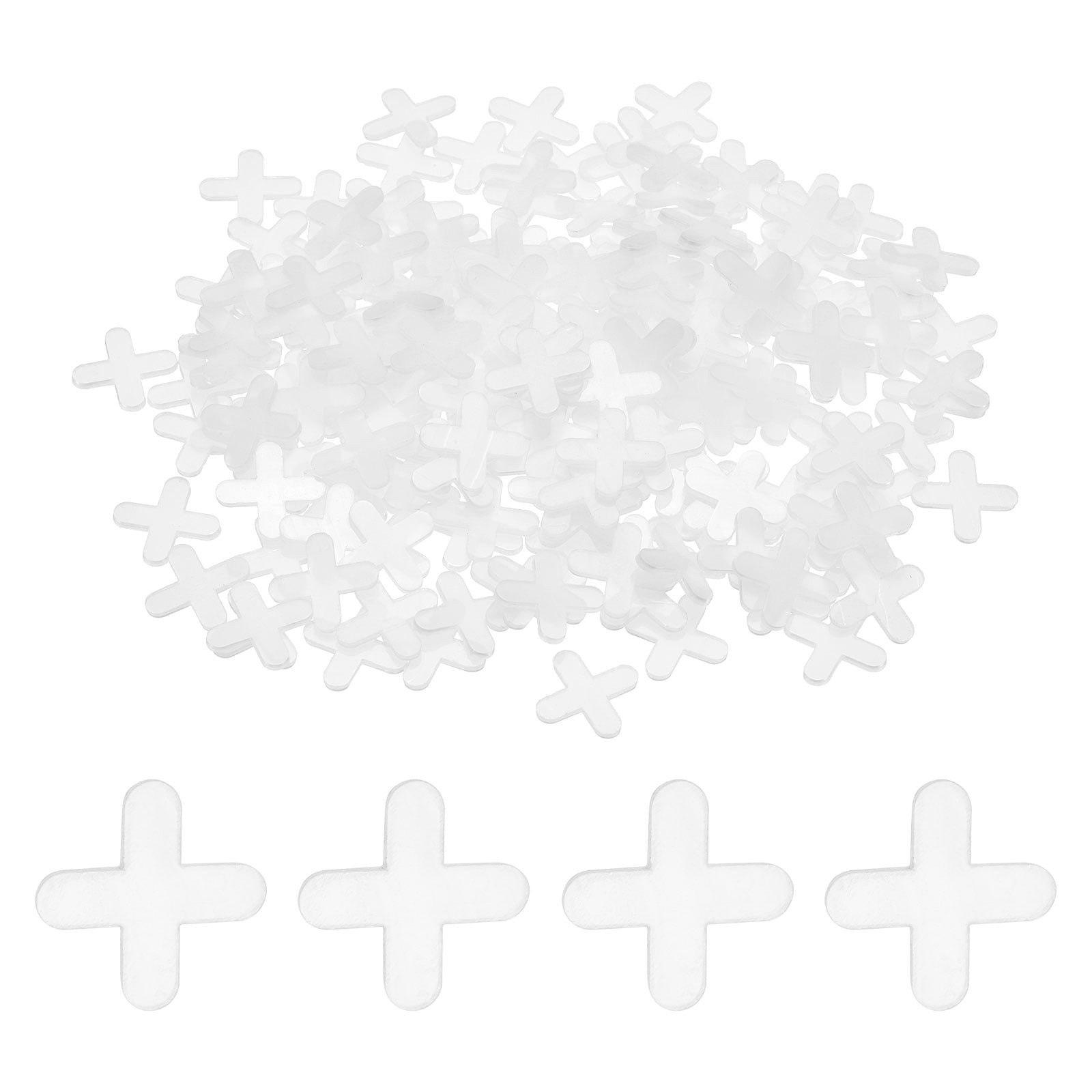 Uxcell 3/16" 5 mm Tile Spacers 1500Pcs Plastic Hexagonal Tile Spacers Spacing Leveling Laying Tools White