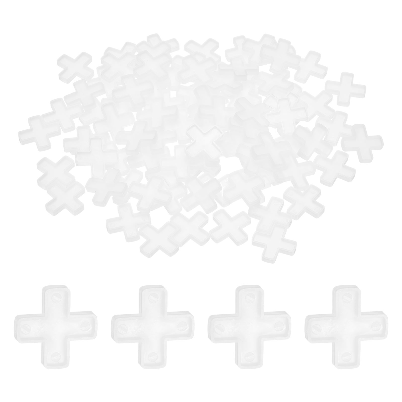 Uxcell 5/16" 8mm Tile Spacers 600Pcs Plastic Hexagonal Tile Spacers Spacing Leveling Laying Tools White