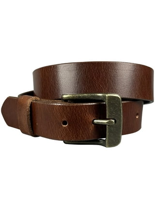 1.25(32mm) Men's Cognac Full Grain Leather Belt Handmade in