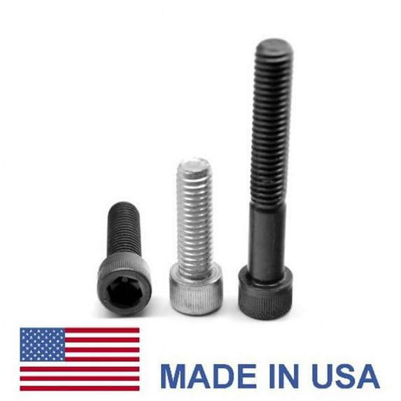 1.25-7 x 6 Coarse Thread Socket Head Cap Screw, USA Alloy Steel - Black Oxide -